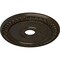 Ekena Millwork Wreath Ceiling Medallion (Canopies up to 6"), 21 1/8"OD x 3 5/8"ID x 7/8"P, Stone Hearth Crackle CM21WRSHC - alternate 2
